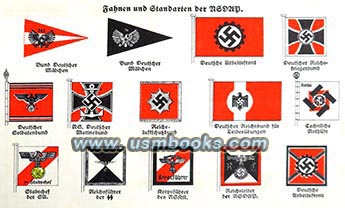 SA flag, SS flag, HJ flag, RAD flag,